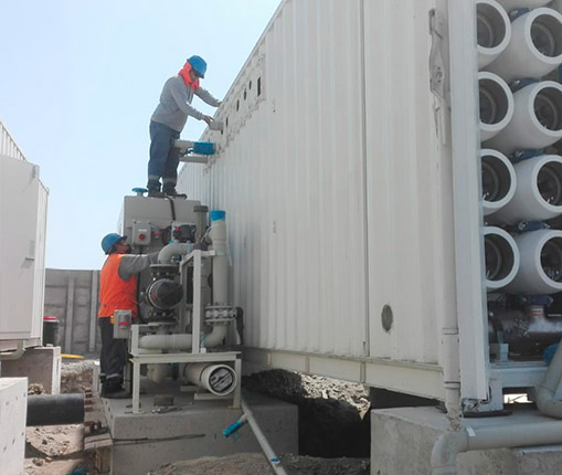 PLANTA DESALINIZADORA de agua de mar